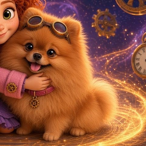 Bananinha, cachorrinha Lulu da Pomerânia laranja com óculos de aviadora